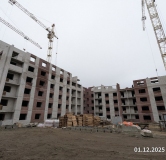 Ход строительства дома № 57, 1 этап, секция 1,2 в ЖК Перемена -
