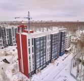 Ход строительства дома Б.1, 1 этап в ЖК Краснопольский -
