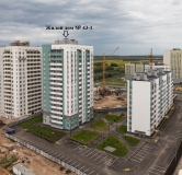 Ход строительства дома № 43-1, У озера в ЖК Южный Город -