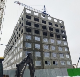 Ход строительства дома 60 в ЖК Лугометрия -