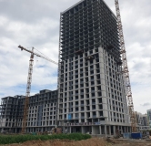 Ход строительства дома 1 в ЖК Речной квартал -
