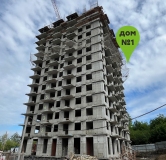 Ход строительства дома 1 в ЖК На Кузьмихе -