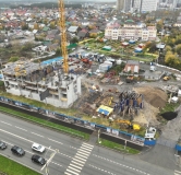 Ход строительства дома 1 в ЖК Контрасты -