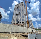 Ход строительства дома 1 в ЖК Рассвет -