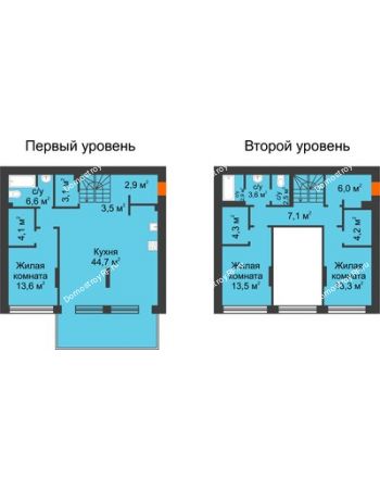 3 комнатная квартира 135,8 м² в Квартал Новин, дом 5 очередь ГП-5