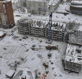 Ход строительства дома 29 (ГП-1) в ЖД Рассвет -