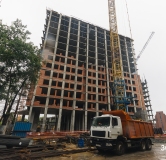 Ход строительства дома 4 в ЖК Никс Про на Лесопарковой -