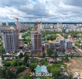 Ход строительства дома 1 в ЖК Соната Парк -