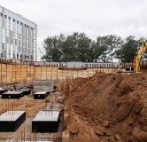 Ход строительства дома 22 в ЖК Окулова 22 -