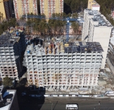 Ход строительства дома 2 в ЖК Квартал на Российской -