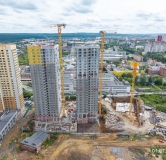 Ход строительства дома 1,2 в ЖК Лето на Титова -