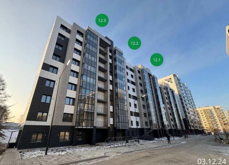 Дом 12, секция 12.1, 12.2, 12.3 в ЖК Авиатор (Авиатоr) - фото 1