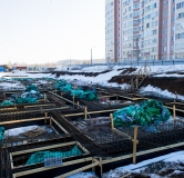 Ход строительства дома 1 в ЖК Калина -