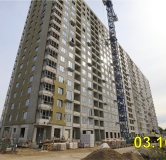 Ход строительства дома № 2 в ЖК Городские сады -