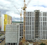 Ход строительства дома № 107, 4 секция в ЖК Боровое -