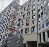 Ход строительства дома 29б, 3 этап, секция 9-11 в ЖК Заря -