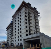 Ход строительства дома 2 в ЖК Новые Горизонты на Советской -