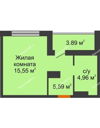 Студия 28,05 м² в Жилой Район Никольский, дом ГП-54