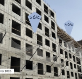 Ход строительства дома секция 4 в ЖК Вектор премиум-квартал -