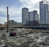 Ход строительства дома 3 в ЖК Риверсайд (Riverside) -