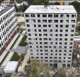 Ход строительства дома 2 в ЖК Дебют -