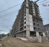 Ход строительства дома Позиция 4.1 в ЖК Октябрь парк -