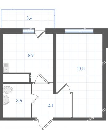 1 комнатная квартира 31 м² в ЖК Левенцовка парк, дом Корпус 8-12.2