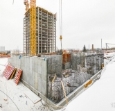 Ход строительства дома 1 в ЖК Пайер -