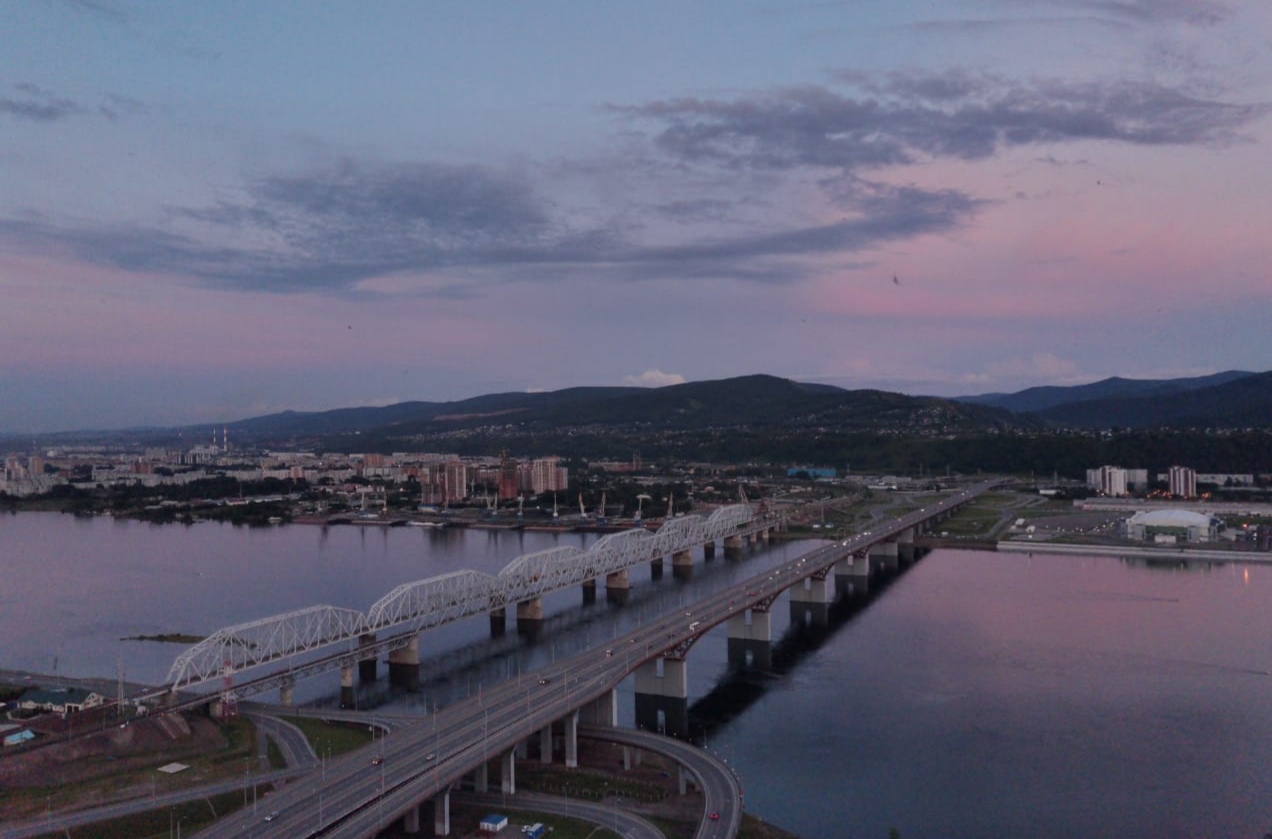 Николаевский мост Красноярск фото