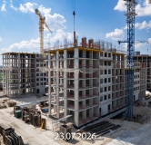 Ход строительства дома 23, ГП-72.106 в ЖК Мириады -