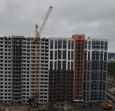 Ход строительства дома № 107, 2 секция в ЖК Боровое -