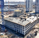Ход строительства дома 10, корпус 1 в ЖК Остров-сад -