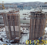 Ход строительства дома № 5.1 в ЖК Новоостровский -