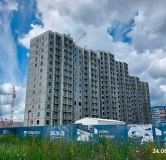 Ход строительства дома 75 в ЖК Радужные дворы -