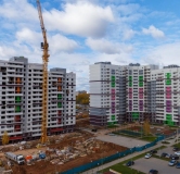 Ход строительства дома 3 в ЖК Стрижи (Тишино) -