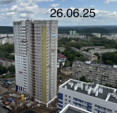 Ход строительства дома литер 13 в ЖК Черника -
