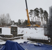 Ход строительства дома 6 в ЖК Альфа дом на Оборонщиков -