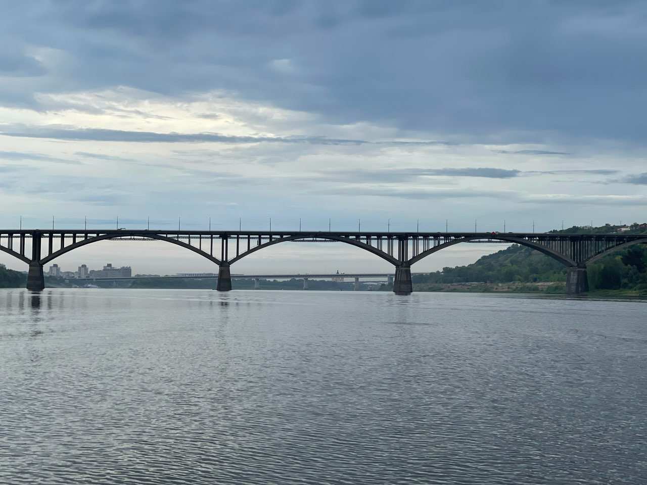 Часть Мызинского моста перекрыли в Нижнем Новгороде на техобслуживание - фото 1
