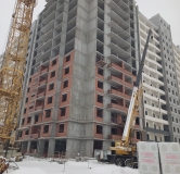 Ход строительства дома 13 в ЖК Приозерный -