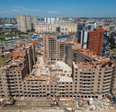Ход строительства дома № 1 в ЖК Сити-квартал на Взлетной -