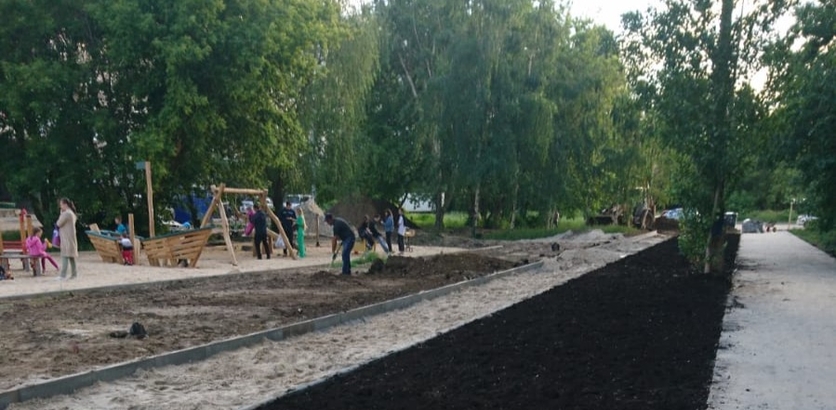 Благоустройство сквера на улице Генерала Зимина в Нижнем Новгороде завершено на 75% - фото 1