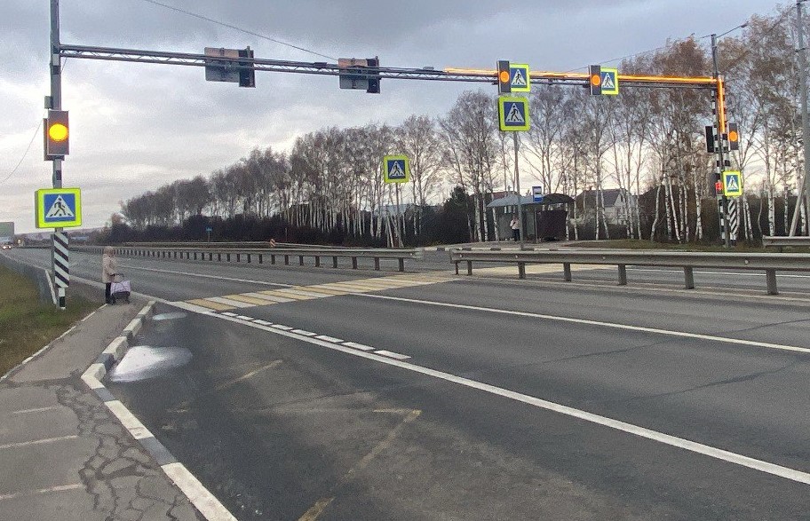 В Нижегородской области на трех федеральных трассах обустроили 18 пешеходных переходов