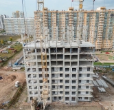 Ход строительства дома 3.2.2 в ЖК Остров на Норильской -