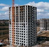 Ход строительства дома № 1441 (ГП-1) в ЖК Мятный -