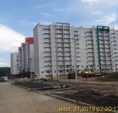 Ход строительства дома 55 в ЖК Вишневая Горка -