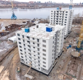 Ход строительства дома 7, строение 1 в ЖК КБС Берег -