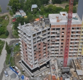 Ход строительства дома 1.2 в ЖК Белый Парус -