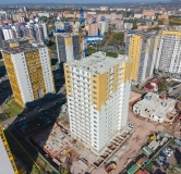 Ход строительства дома 12.1 в ЖК Курчатова -