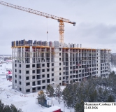 Ход строительства дома 12 (ГП-2) в ЖК Меридиан Слобода -