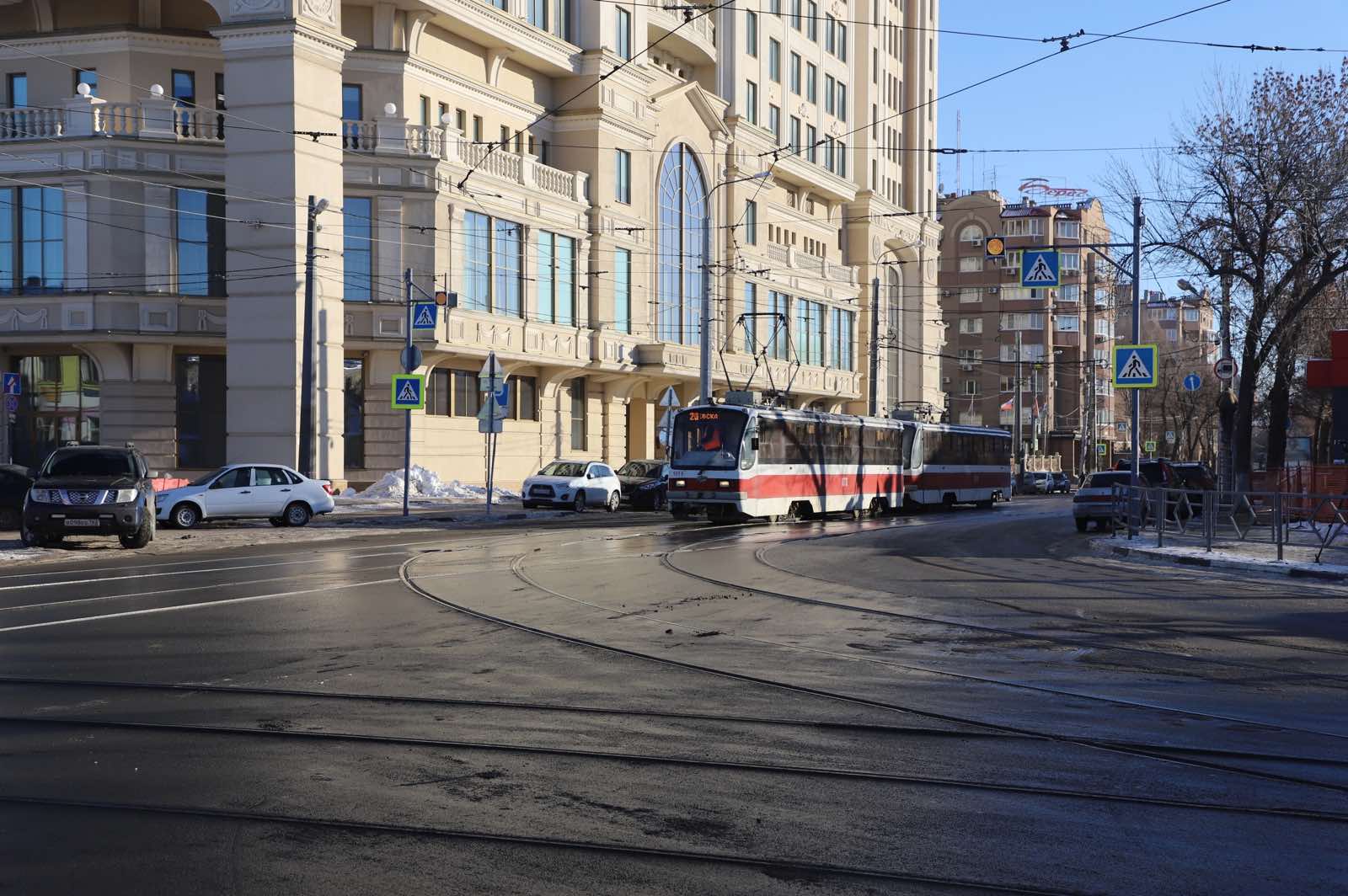 Трамвайные пути на перекрестке Красноармейской и Галактионовской в Самаре передвинут к троутару - фото 1